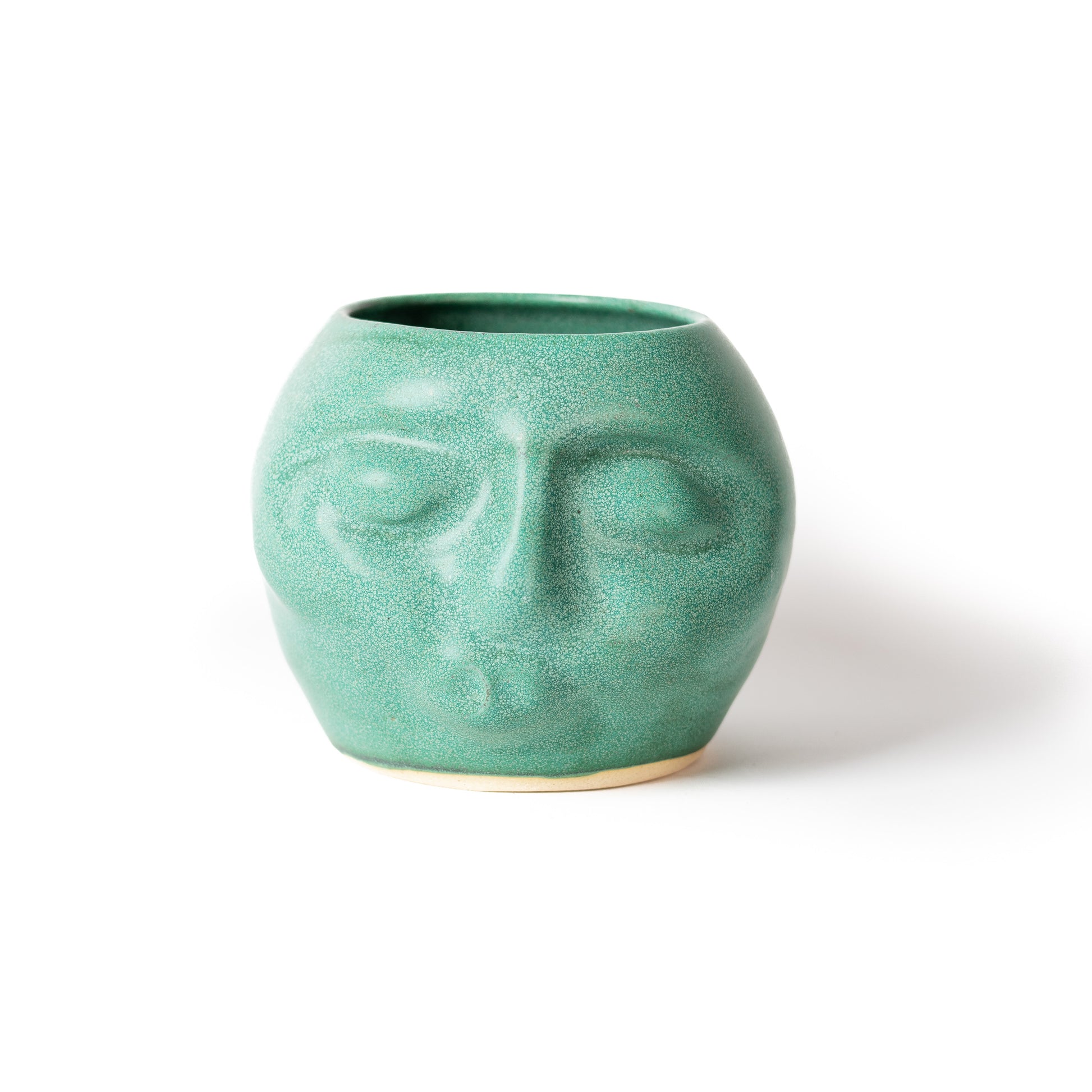 Face Pot - Green