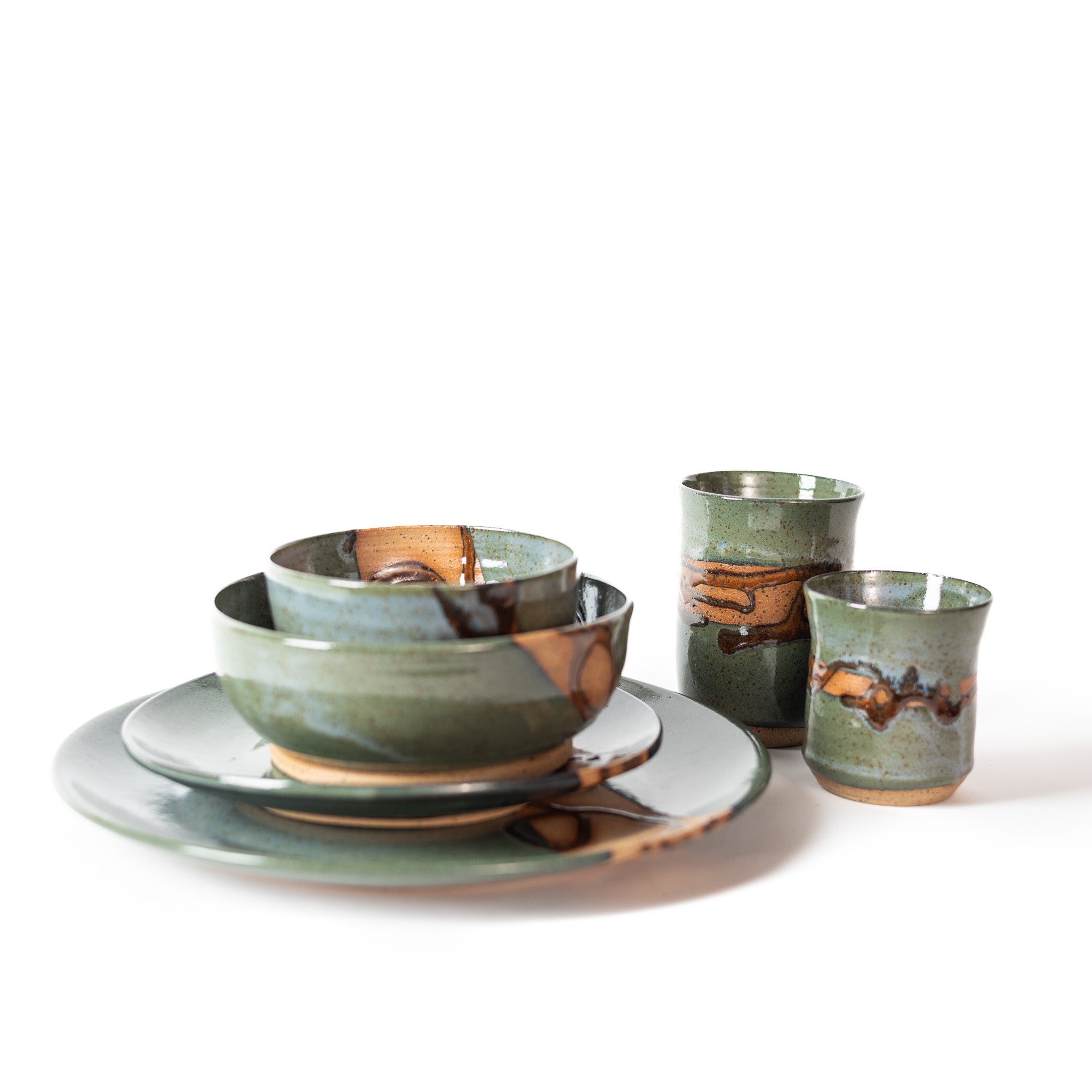 Six Piece Dinnerware Set for Four - Greybeard