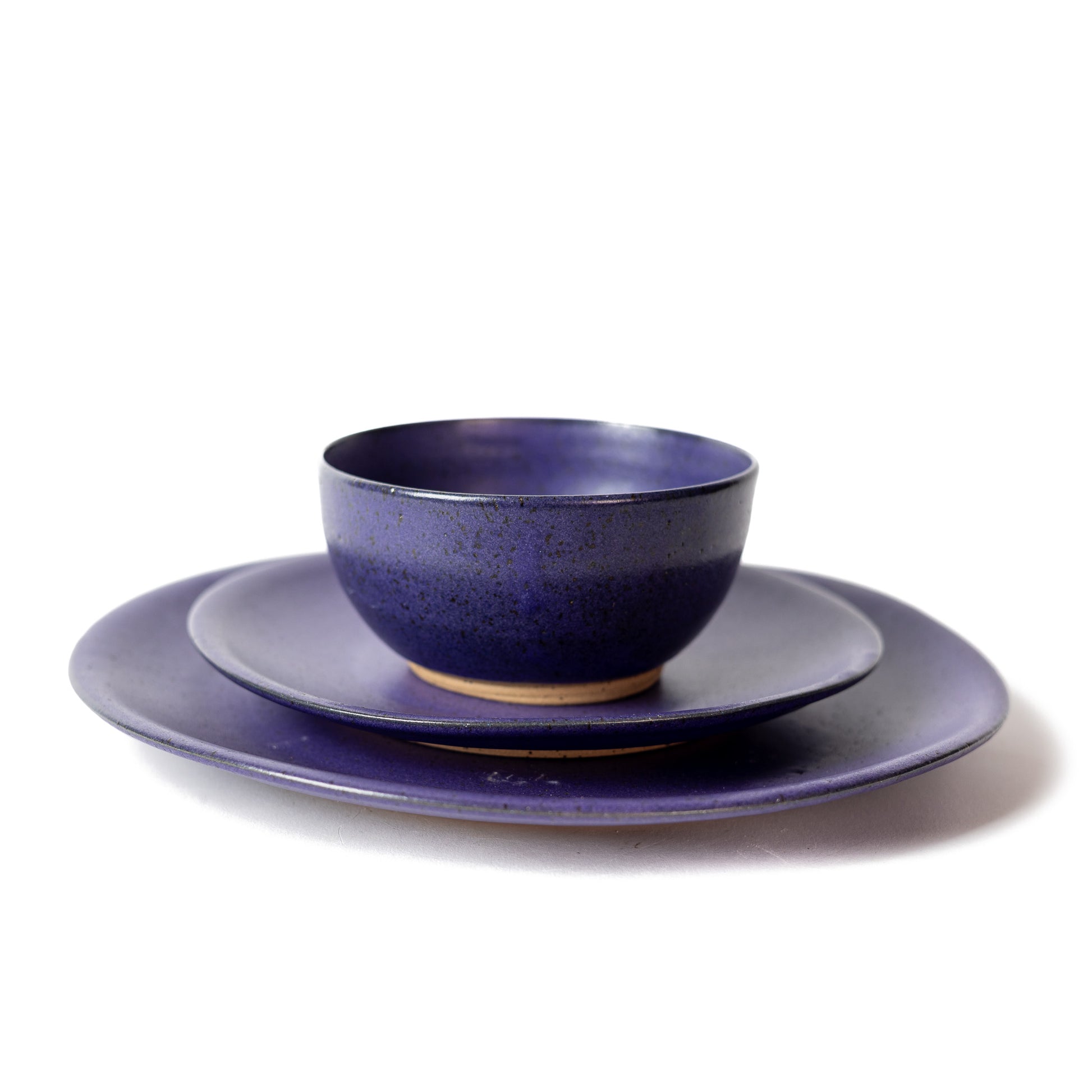 Three Piece Dinnerware Set for Four - Purple