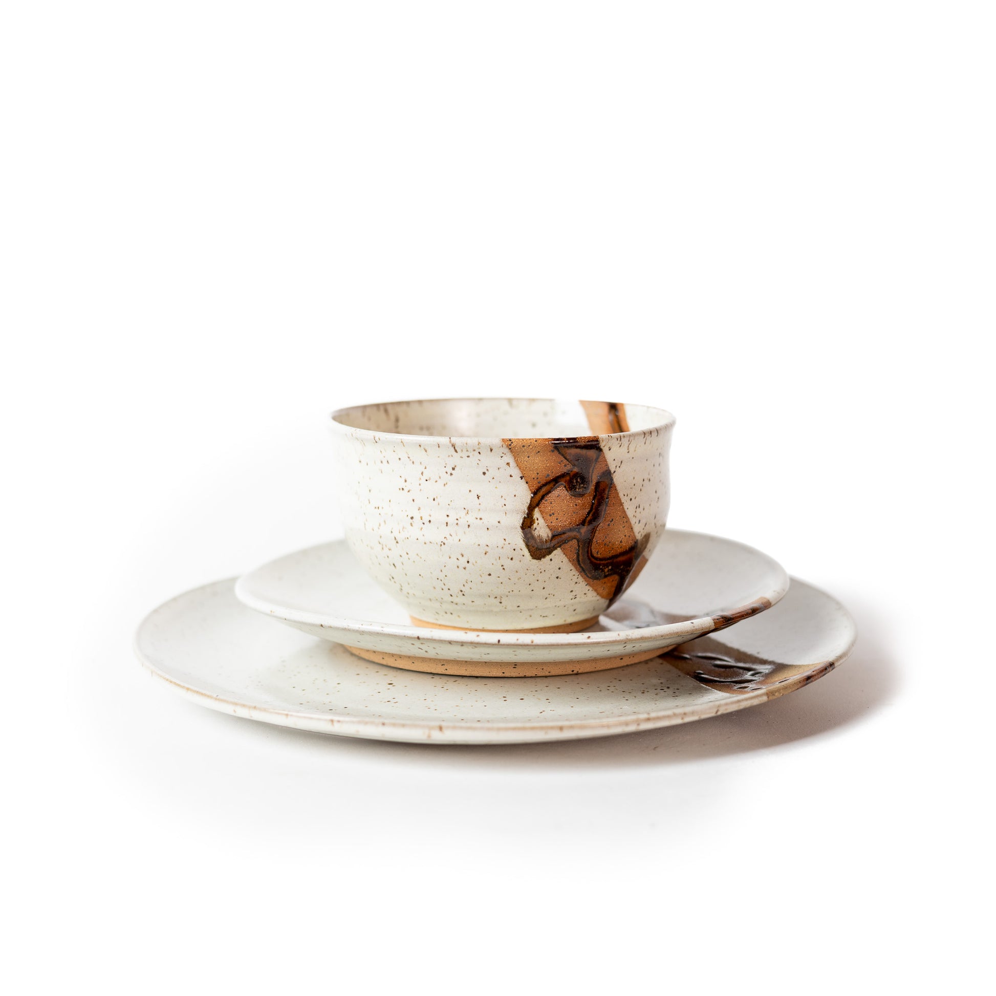 Three Piece Dinnerware Set for Four - White Pine