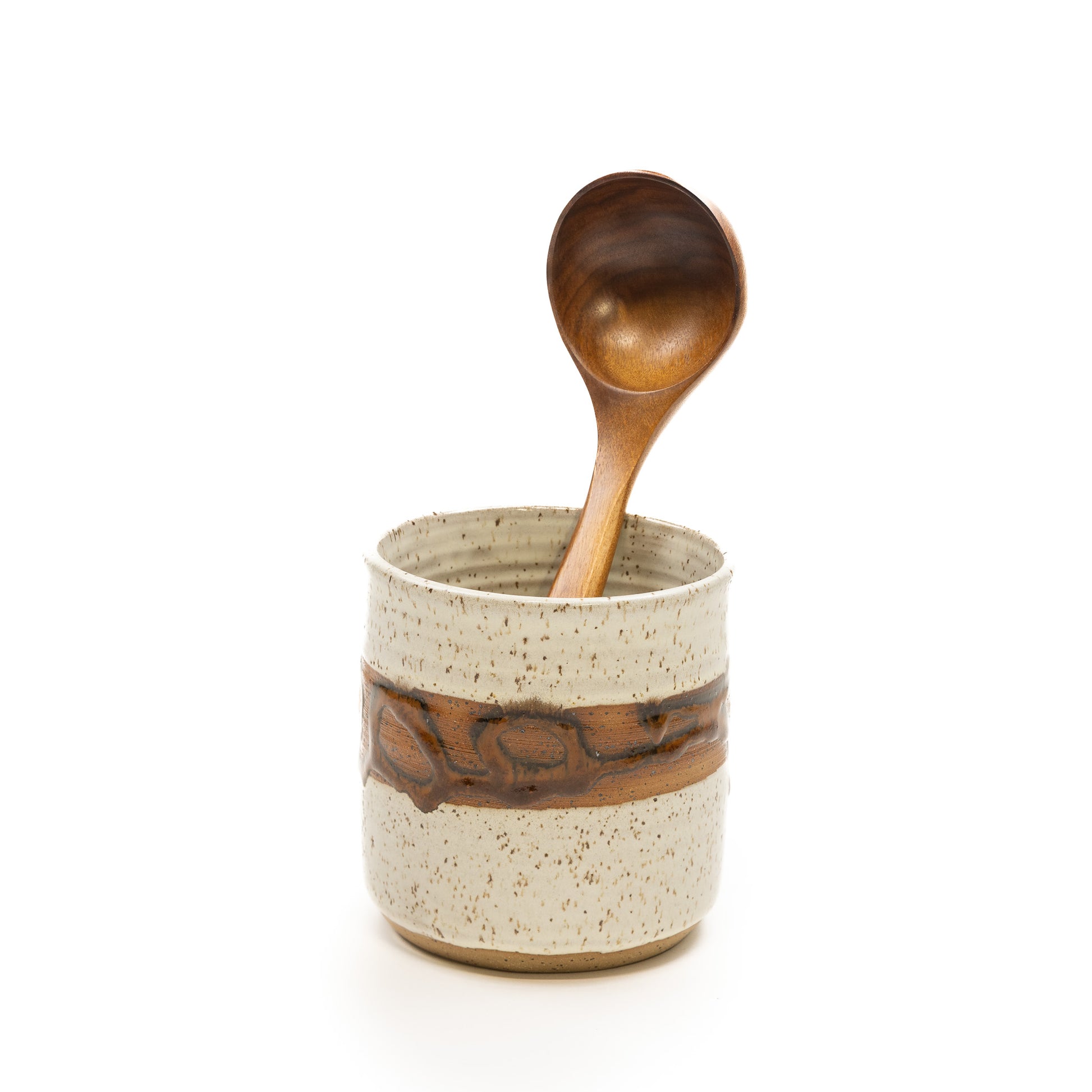Utensil Holder - White Pine