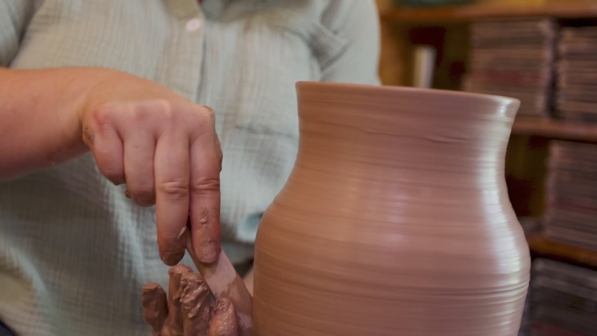 Charming video of pottery in process